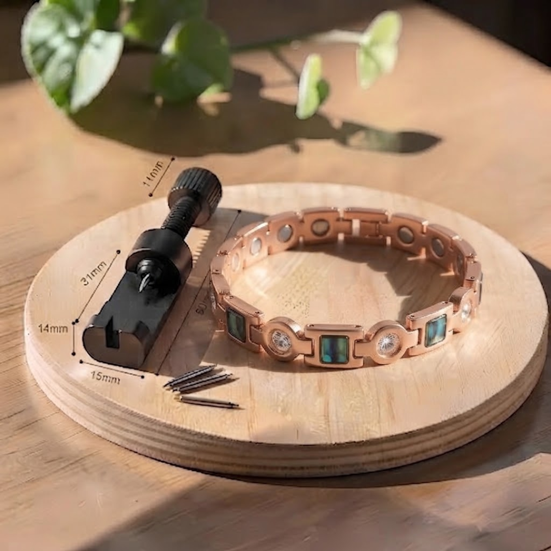Bracelet en Cuivre Big Salvia – Aveloire Paris