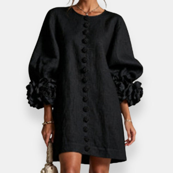 Marcelle | Robe à relief floral