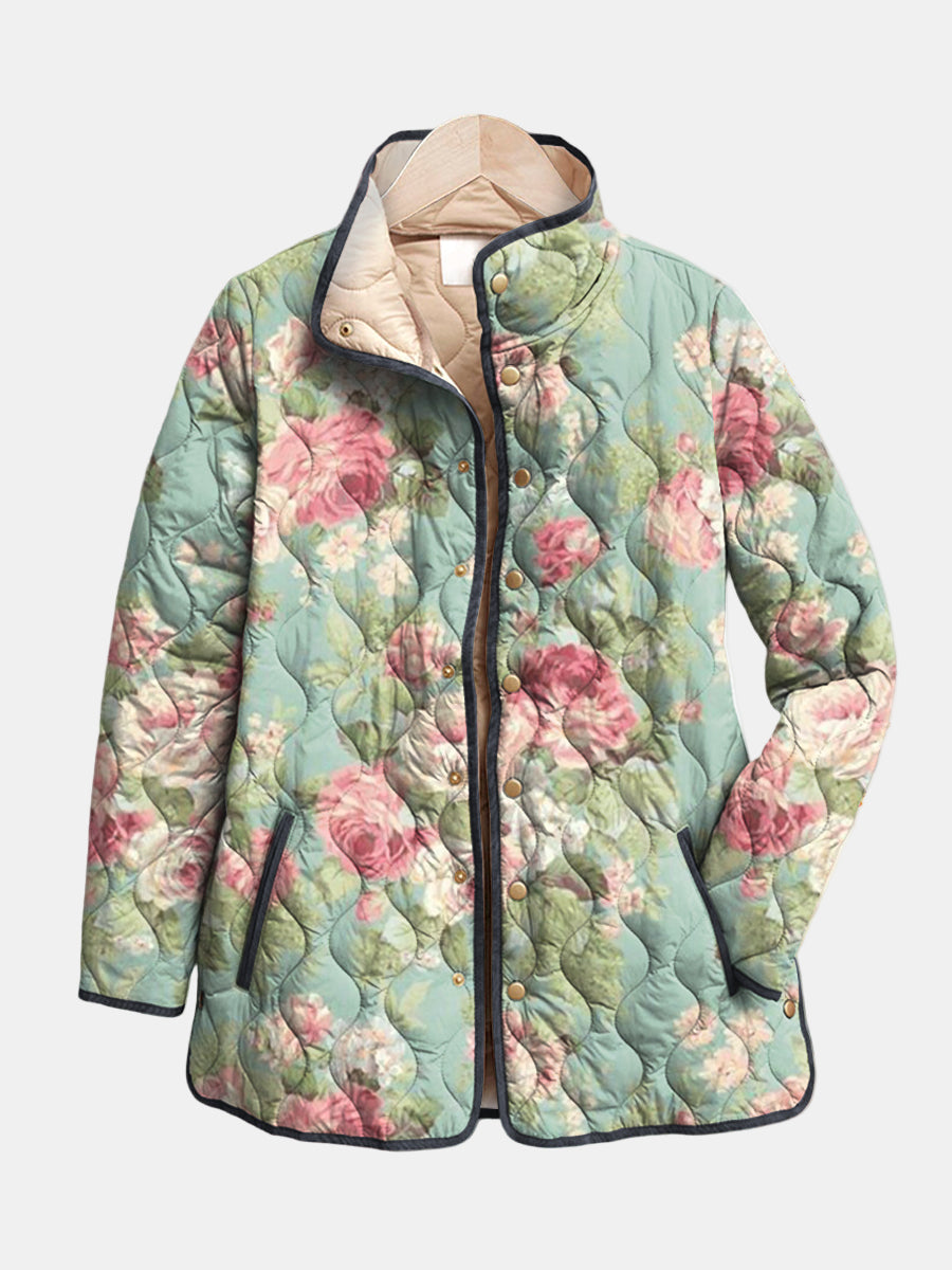 AVELOIRE | Veste matelassée Roses Anciennes Claire