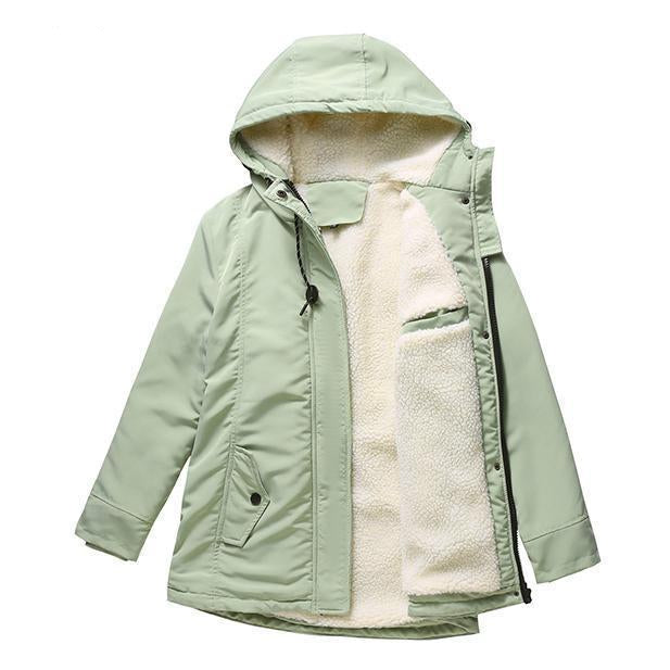 Maeve – Fleeceforet parka med hætte