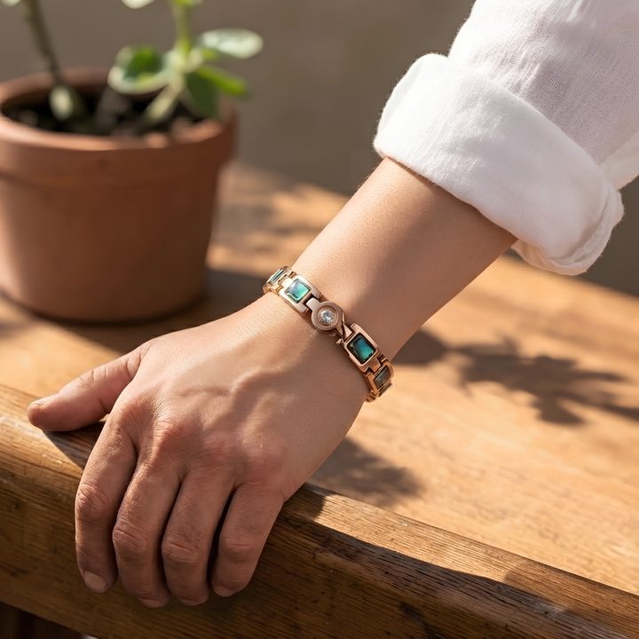 Bracelet en Cuivre Big Salvia – Aveloire Paris