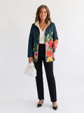AVELOIRE | Veste matelassée à fleurs peintes Camille