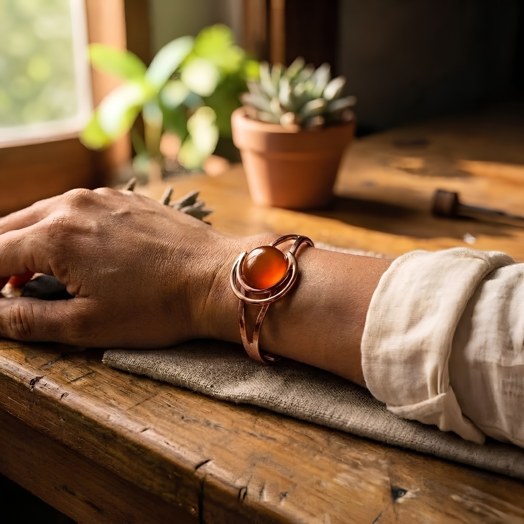 Bracelet en cuivre brun Glow – Aveloire Paris