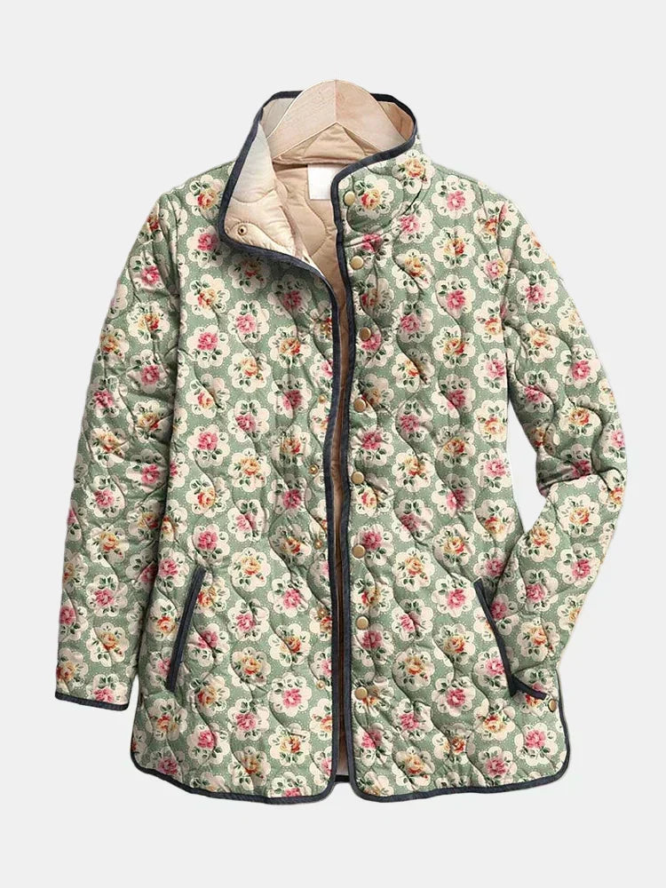 AVELOIRE | Veste matelassée tapisserie fleurie Amélie
