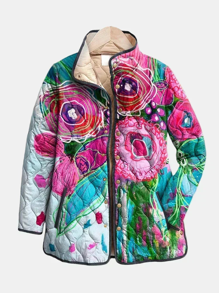 AVELOIRE | Veste matelassée Aquarelle Florale Lucie