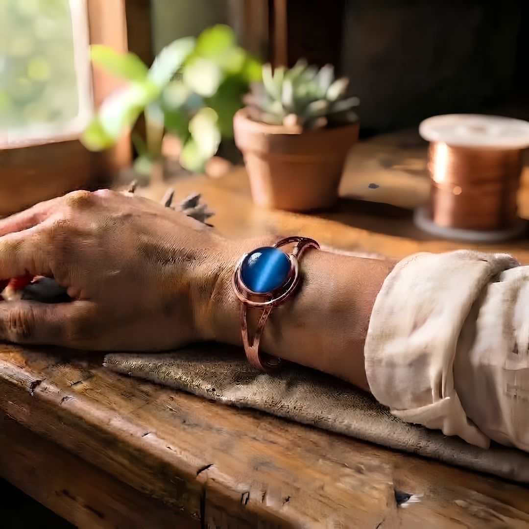 Bracelet en cuivre bleu – Aveloire Paris