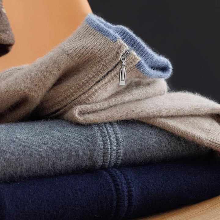 Veste zippée en cachemire DONACCI