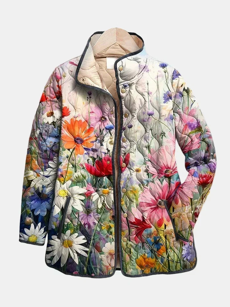AVELOIRE | Veste matelassée Fleurs des Champs Manon