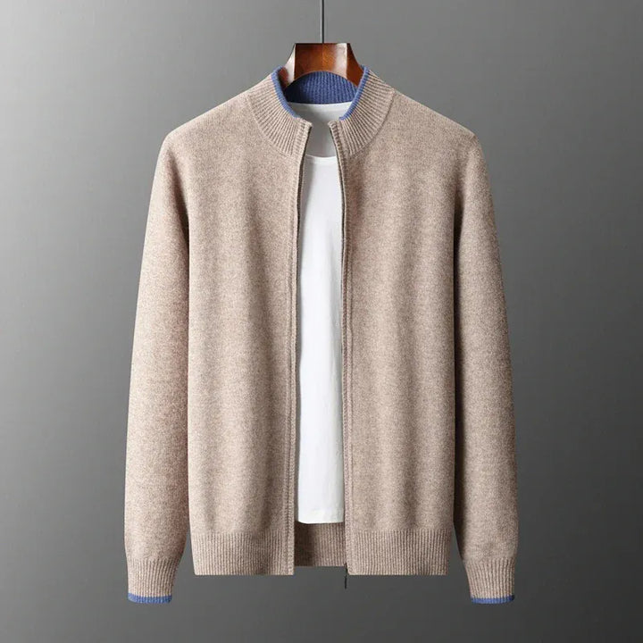 Veste zippée en cachemire DONACCI