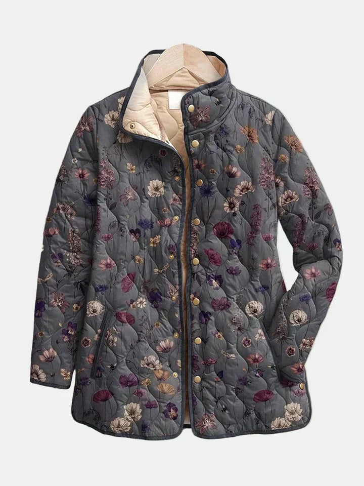 AVELOIRE | Veste matelassée fleurs séchées Nathalie