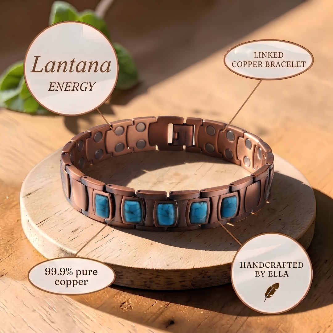 Bracelet en cuivre Lantana, grand modèle