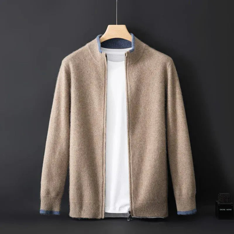 Veste zippée en cachemire DONACCI