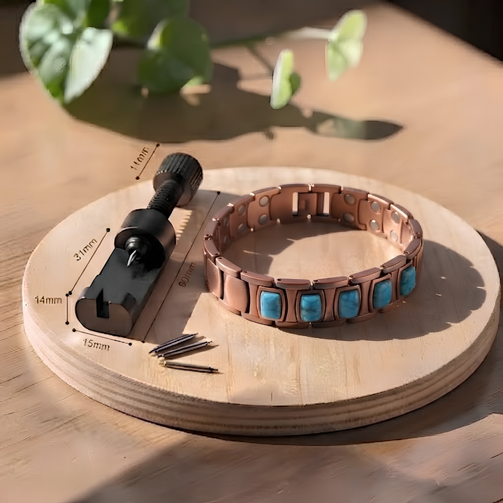 Bracelet en cuivre Lantana, grand modèle
