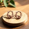 Boucles d'oreilles en cuivre petites Swirl – Aveloire Paris