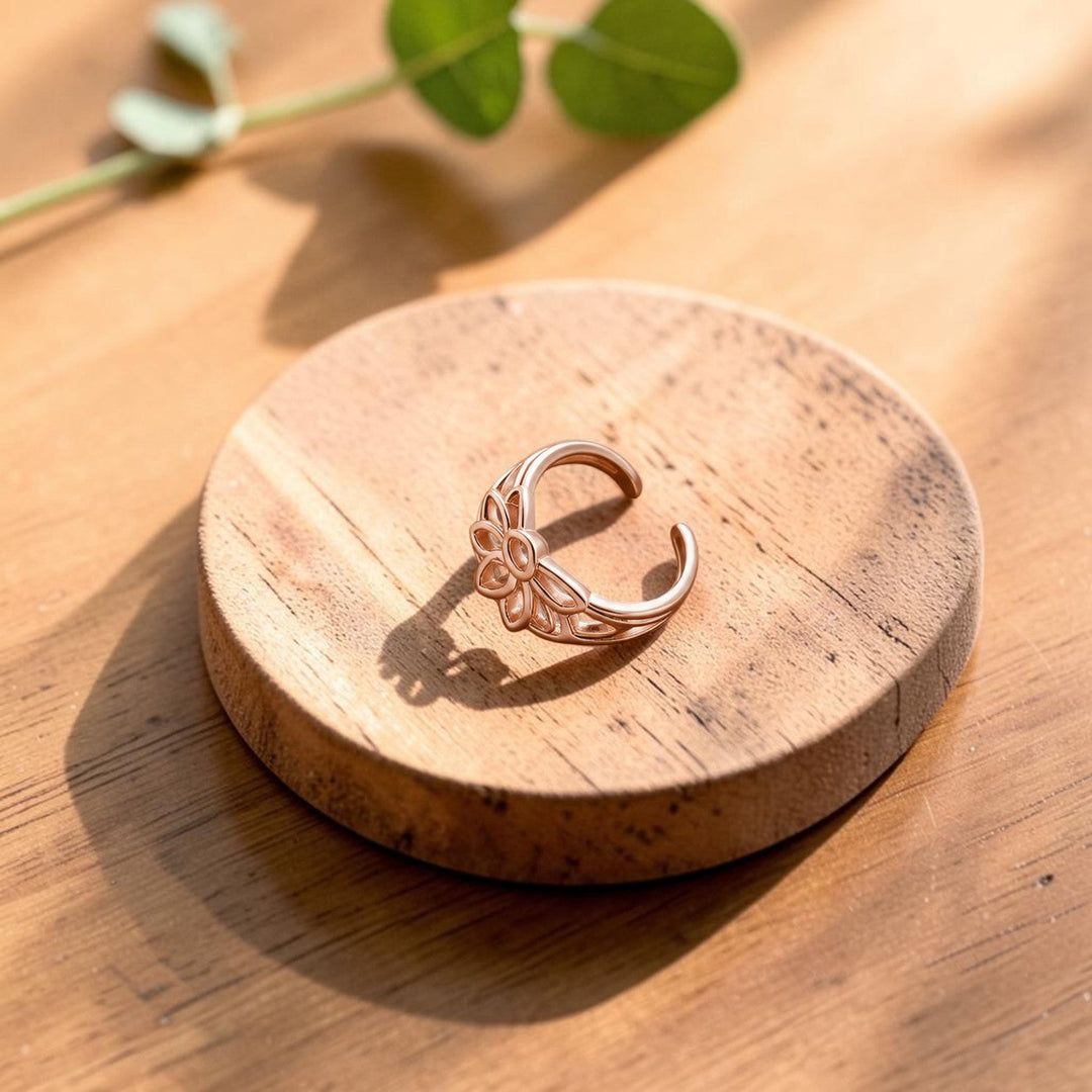 Bague d’orteil en cuivre Pétale – Aveloire Paris