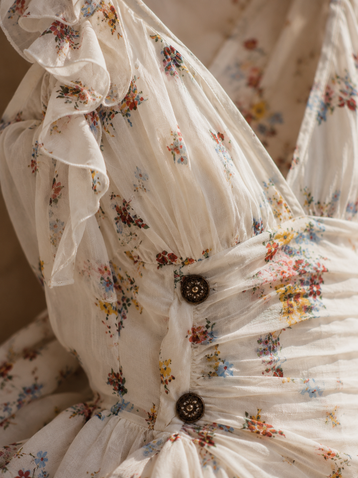 Claire - Mini-robe rétro à fleurs