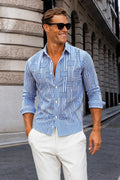 Emerson | Chemise à rayures vintage à manches longues