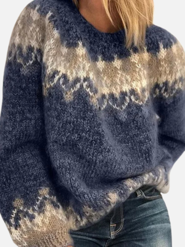 Ida | Pull en laine islandais à col rond