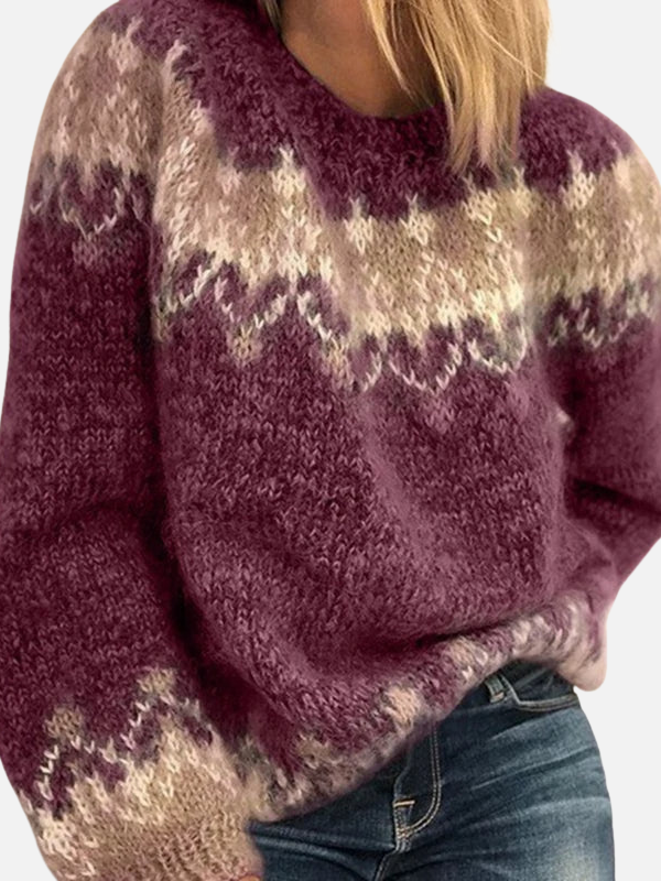 Ida | Pull en laine islandais à col rond