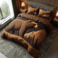 Parure de lit matelassée 3 pièces – Animaux de la forêt