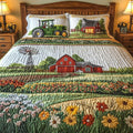 Parure de lit matelassée 3 pièces – Ferme Joyeuse