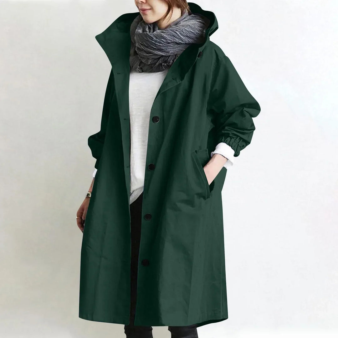 Arabella – Lang trenchcoat med hætte