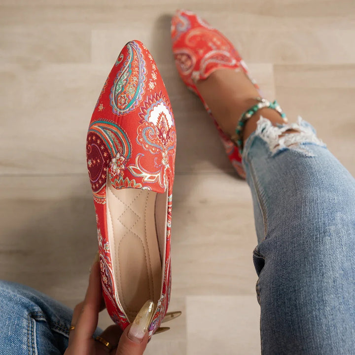 Bretagne | Mocassins Boho Paisley à Bout Pointu