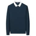 Pull pour hommes en look chemise avec col contrasté et manches longues | Aveloire Paris