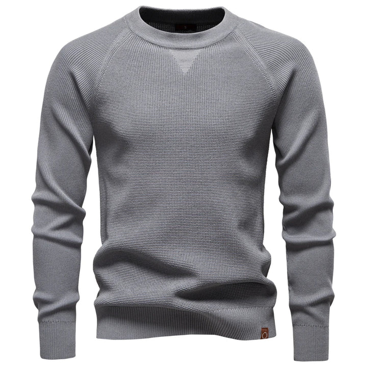 Pull en tricot pour hommes avec col rond et manches raglan | Aveloire Paris