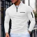 Pull structuré pour hommes avec col montant et fermeture éclair quart de tour | Aveloire Paris