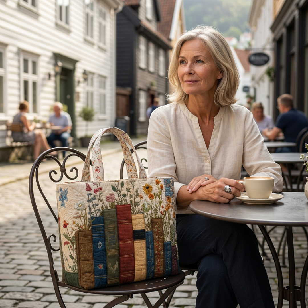 Sac fait main avec des fleurs