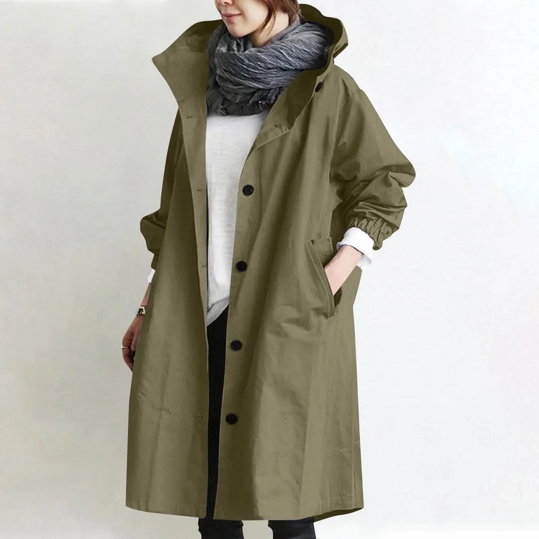 Arabella – Lang trenchcoat med hætte