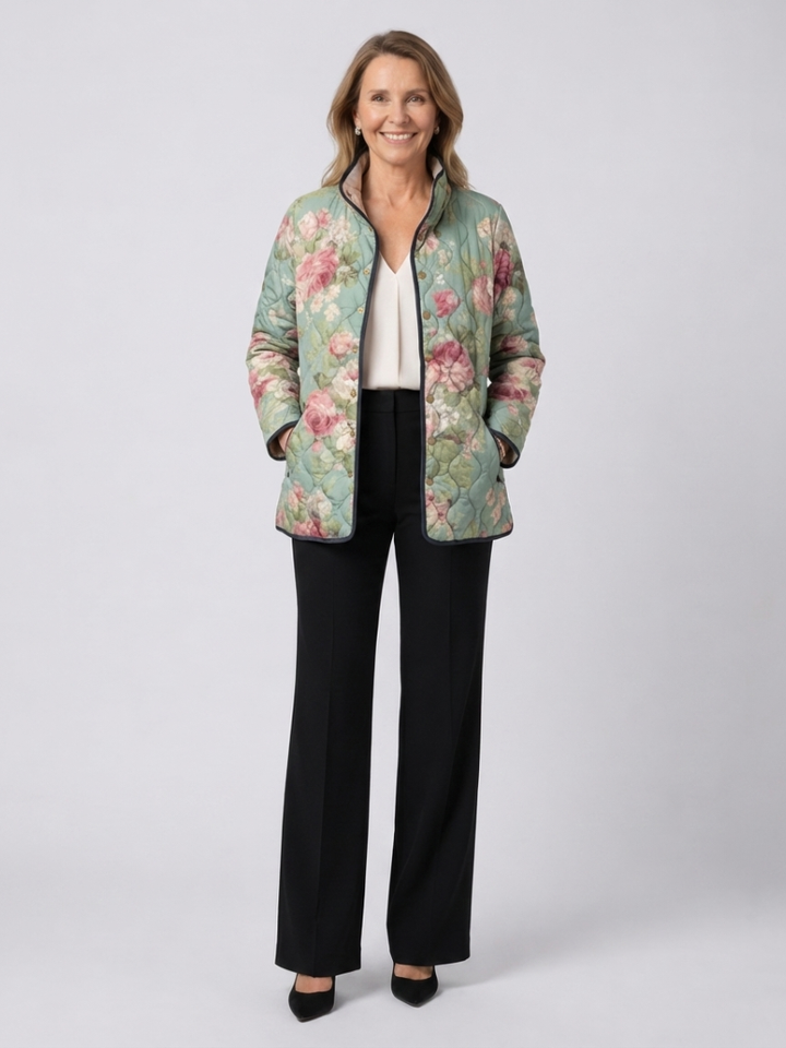 AVELOIRE | Veste matelassée Roses Anciennes Claire