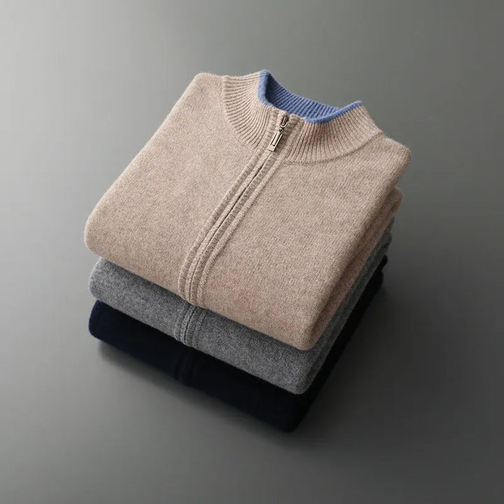Veste zippée en cachemire DONACCI