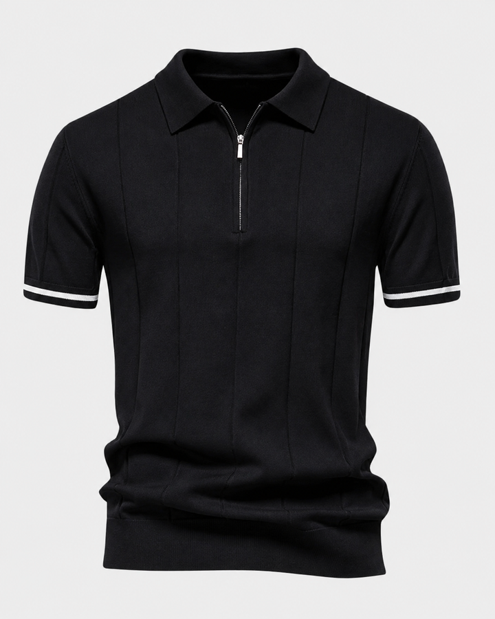 Clark | Polo en maille zippé