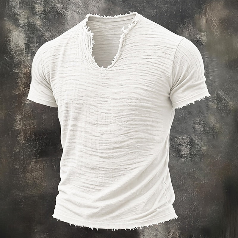 Mason | T-shirt vintage à col V