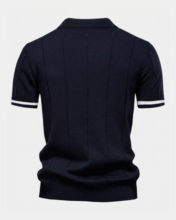 Clark | Polo en maille zippé