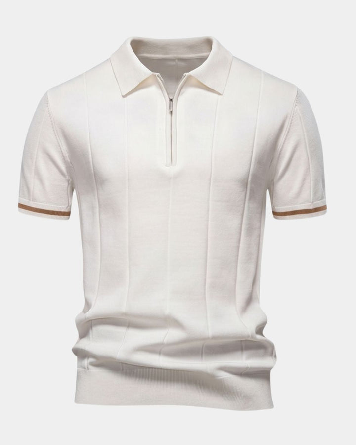 Clark | Polo en maille zippé