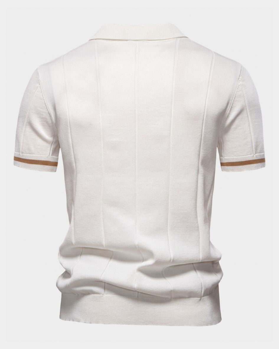 Clark | Polo en maille zippé