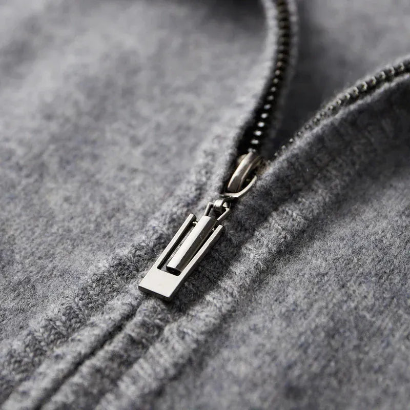 Veste zippée en cachemire DONACCI