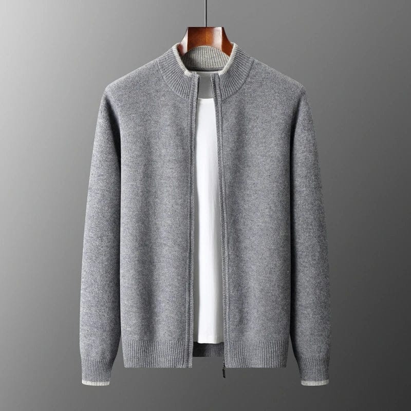 Veste zippée en cachemire DONACCI
