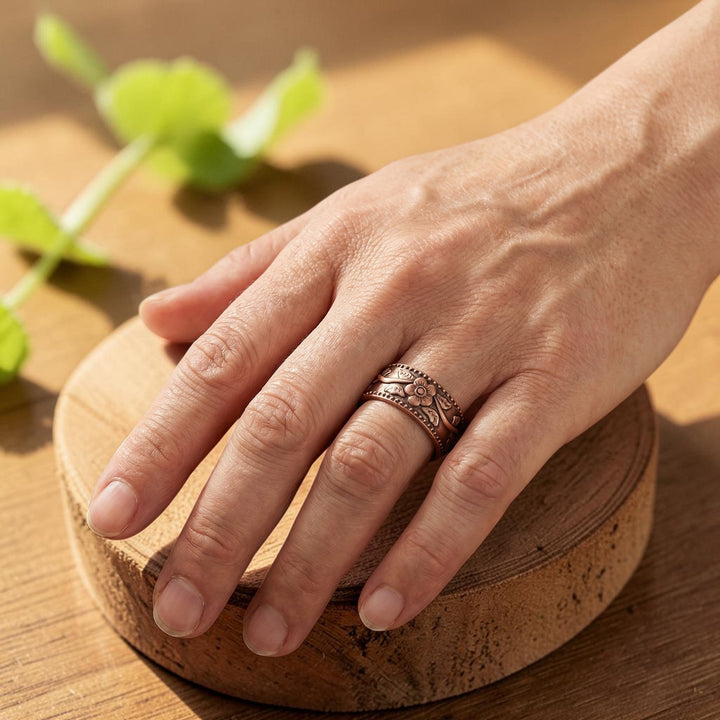 Bague en cuivre Pétale – Aveloire Paris