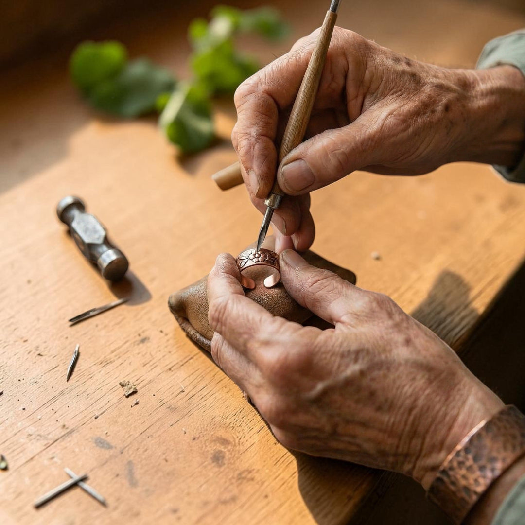 Bague en cuivre Pétale – Aveloire Paris