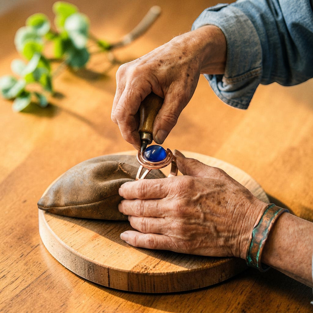 Bracelet en cuivre bleu – Aveloire Paris