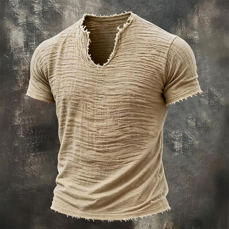Mason | T-shirt vintage à col V