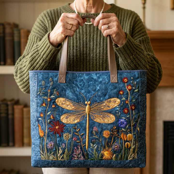 Sac à bandoulière rembourré avec libellule