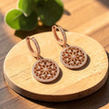 Boucles d'oreilles en cuivre Mandala – Aveloire Paris