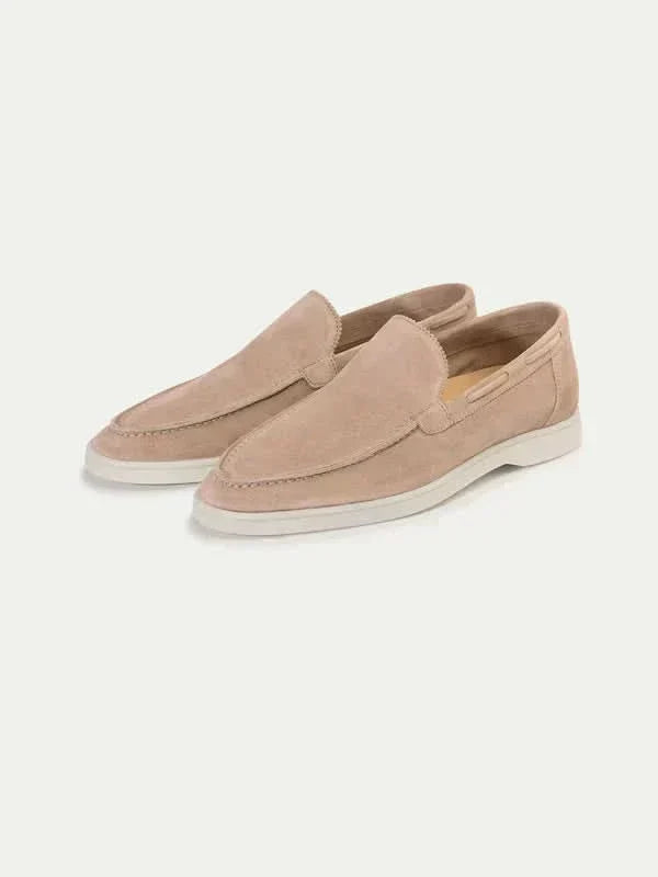 Mocassin en daim classique beige