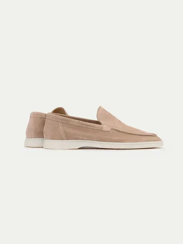 Mocassin en daim classique beige