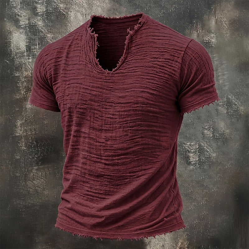 Mason | T-shirt vintage à col V